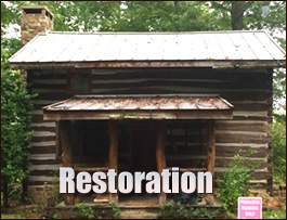 Historic Log Cabin Restoration  Smyrna, Georgia